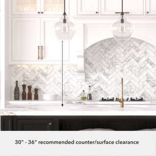 Hunter 12" Dunshire Noble Bronze, Clear Glass 1 Light Pendant Ceiling