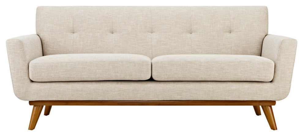 Beige Engage Sofa Loveseat and Armchair Set of 3