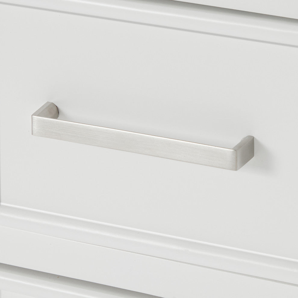 Ariel Stafford 54" Single Sink Bathroom Vanity Base, White