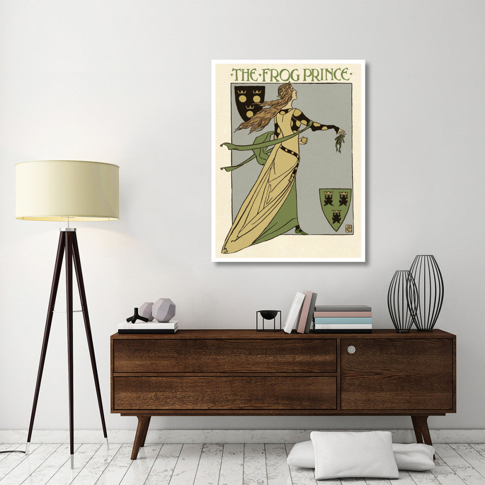 "Frog Prince Title Page" Digital Paper Print by Walter Crane, 38"x50"
