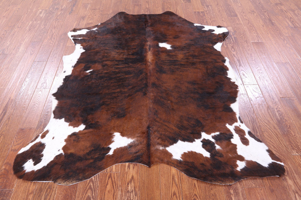 6' 9" X 5' 10" Natural Cowhide Rug C1868