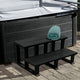 Spa 2-Tier Steps, 32", Black