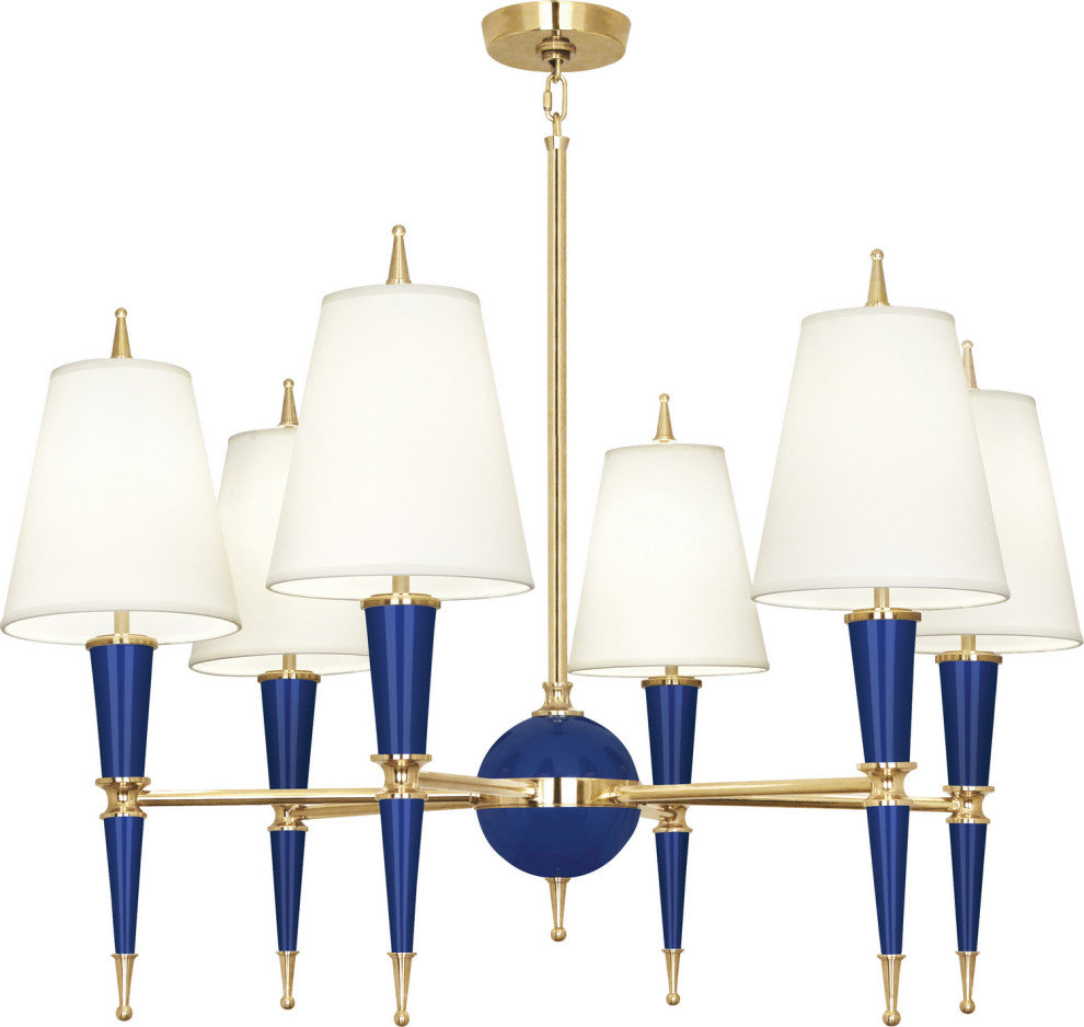 Robert Abbey-RA-C904X-Six Light Chandelier, Jonathan Adler Versailles