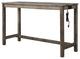 Yosef 60" Rectangular Bar Table With 2 USB Ports/Electrical Outlet, Oak
