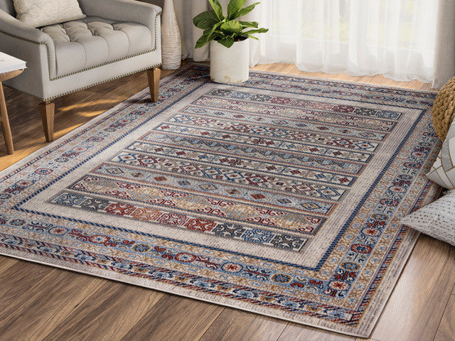 Abani Mesa MES180A Southwest Beige Tribal Pattern Area Rug