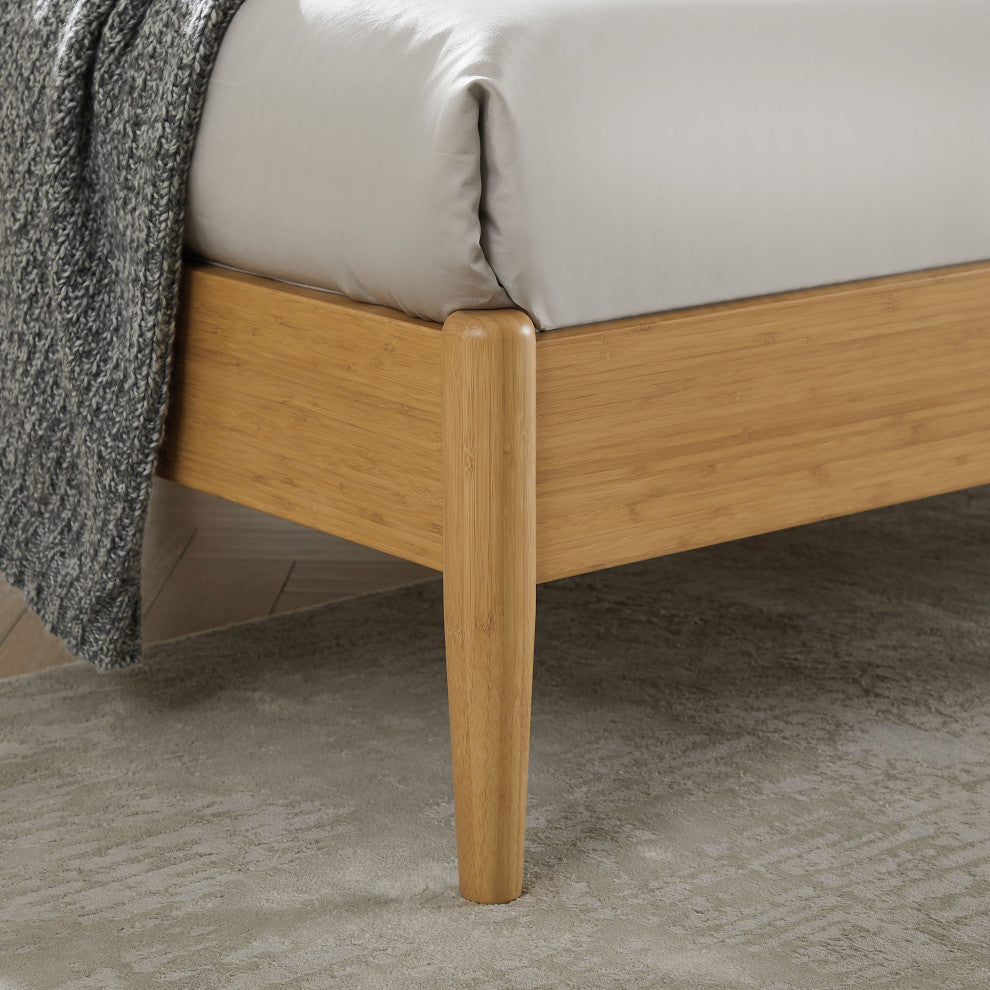 Ria Eastern King Platform Bed, Caramelized