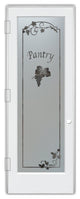 Pantry Door - Grape Cluster Grape Ivy - Primed - 24" x 96" - Knob on Right -...