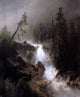 Herman Herzog Cascade With a Fisherman Wall Decal