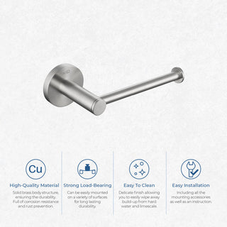 Circular Bathroom Tissue Holder KBA1402, Brush Nickel