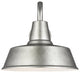 Barn Light Large 1-Light Outdoor Wall Lantern, Weathered Pewter