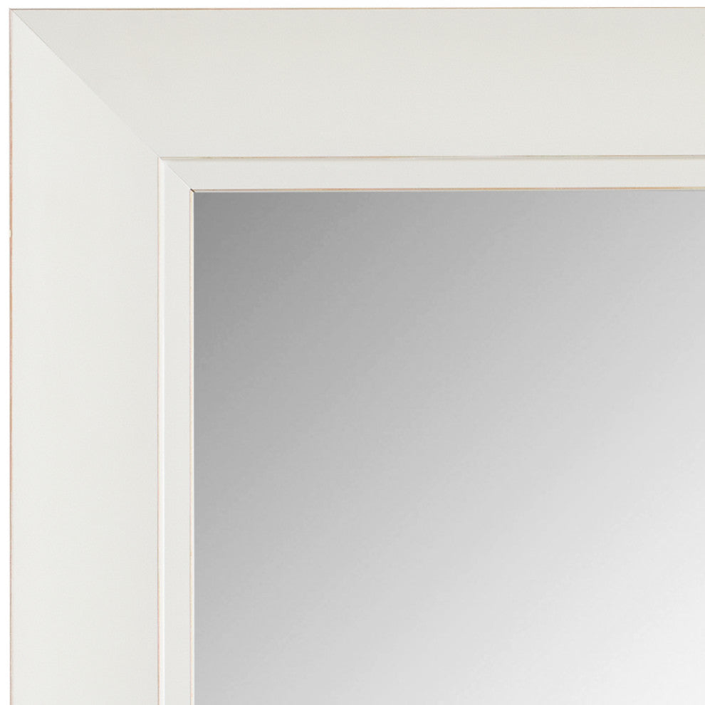 Blanco White Framed Wall Mirror, 30"x40"
