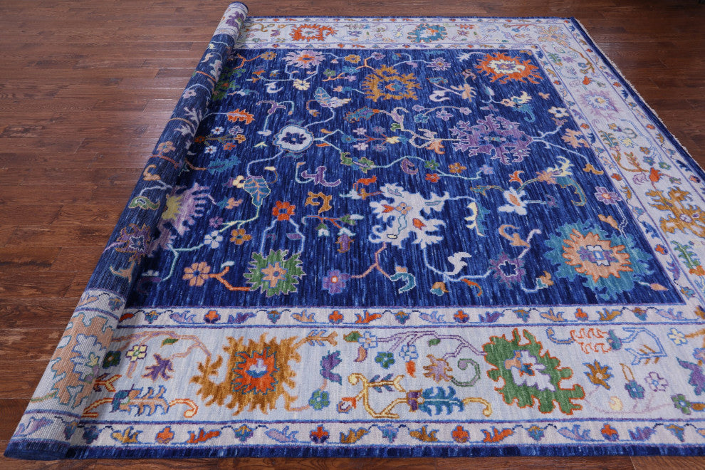 Turkish Oushak Hand Knotted Wool Rug 10' 4" X 14' 1" - Q13557