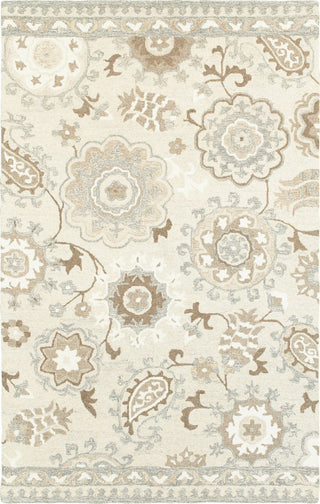 Oriental Weavers Craft Collection Ivory/ Grey Floral Indoor Area Rug 3'6"X5'6"
