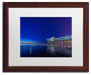 Blanchette Photography 'Lights of Dawn', Wood Frame, White Matte, 20"x16"