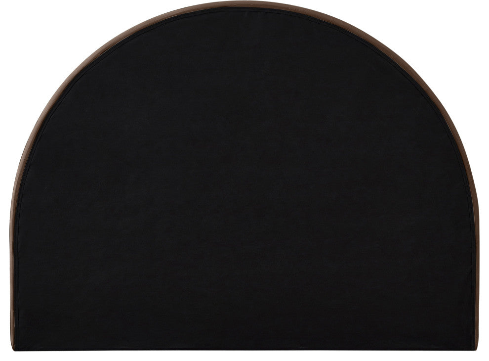 Madrid Upholstered Bed, Brown, Full, Velvet