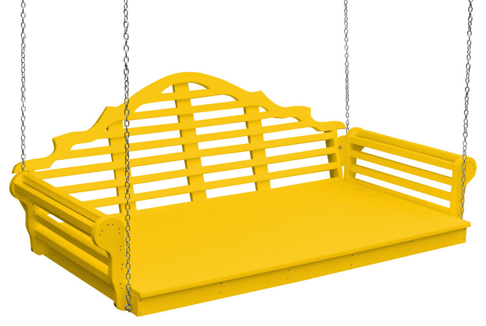 Poly Marlboro Swingbed, Lemon Yellow, 6 Foot