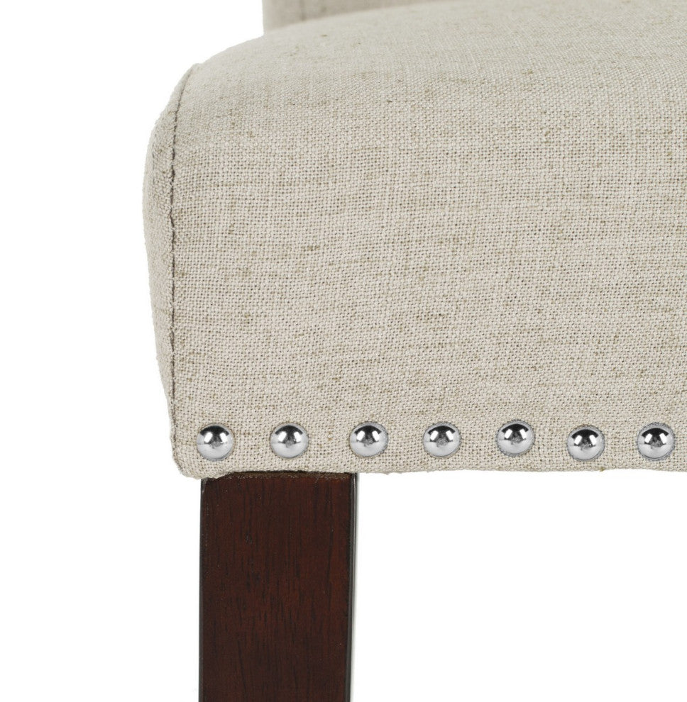 Safavieh Taylor Counter Stool, Light Grey/Espresso