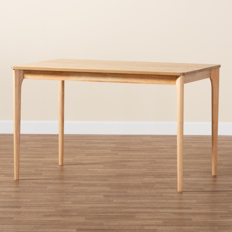 Shurik Wood Dining Table, Natural Oak