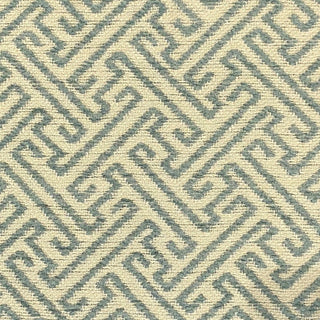 Alpine Maize Blue and Beige Luxury Throw Pillow, 24"x24"