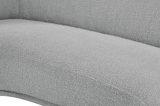 Hyde Boucle Fabric Upholstered, Grey, Sofa