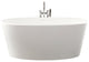 Ove Bath 66x30x25, Matte, Matte Black Overflow