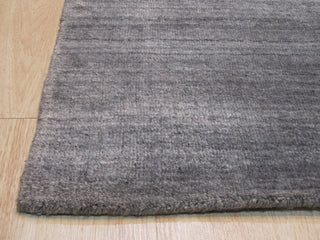 EORC Gray Handmade Wool and Viscose Urban Rug 9'x12'