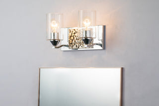 Bocage 3 Light Bath Vanity Light in Polished Chrome with Silver Accents
