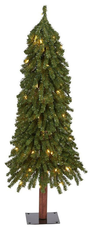 3ï¿½ Grand Alpine Christmas Tree / 50 Clear Lights and 193 Bendable Branches