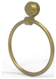 Venus Towel Ring With Dotted Accent, Satin Brass