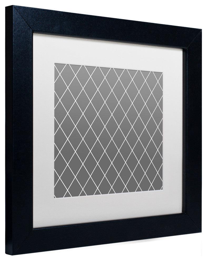 Color Bakery 'Group 08 B' Matted Framed Art, Black Frame, White Mat, 11x11