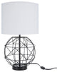 Nourison AKT02 Table Lamp, Black, 12" x 12" x 22"