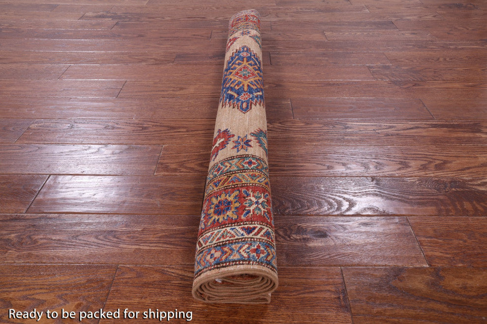 4' 3" X 5' 9" Super Kazak Handmade Wool Rug - Q12976