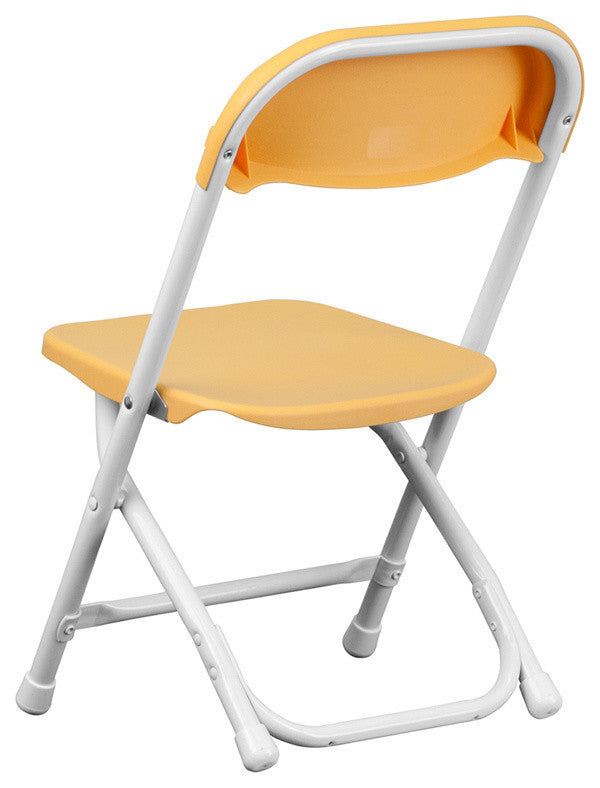 Kids Yellow Plastic Folding Chair