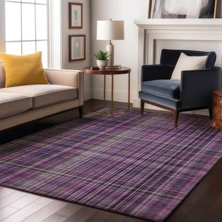 Premium Machine Washable Mayfield AMF541 Purple 10' x 14' Rug