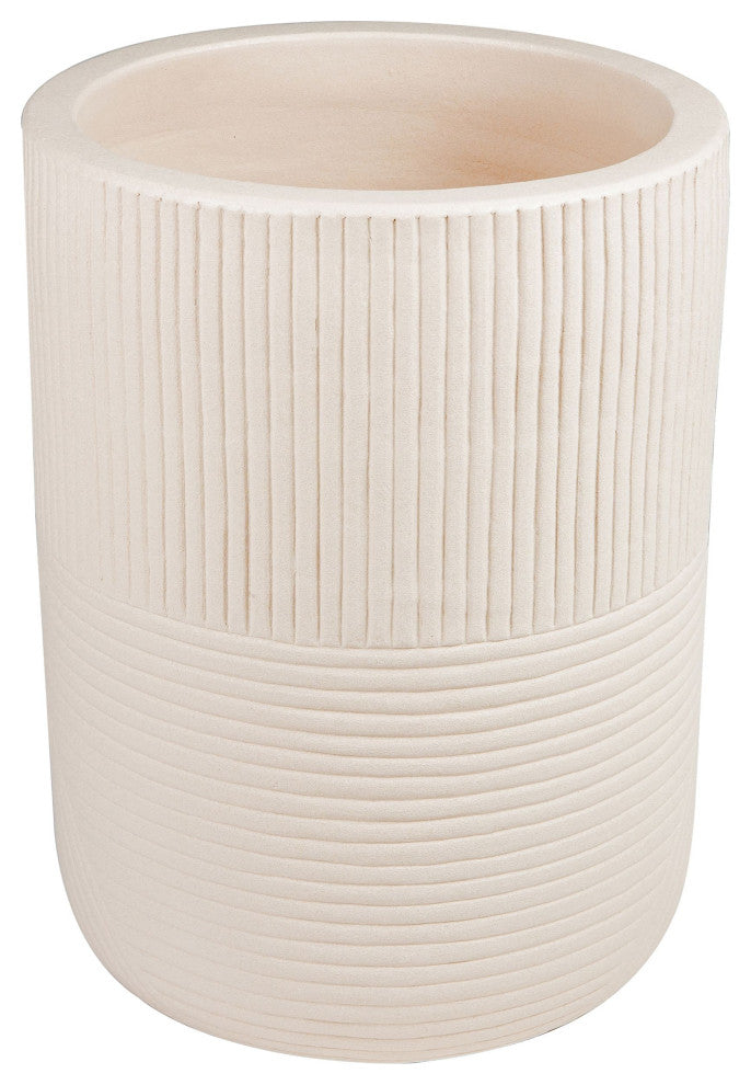 Provenance Serenity Textured Planter Set, 1 Large and 1 Small, Sand