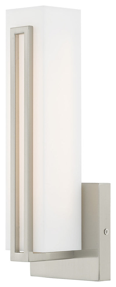 Livex Lighting Brushed Nickel LED Light ADA Wall Sconce