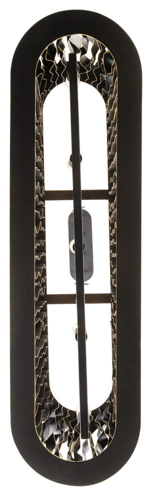 Estela 5-Lt Linear Pendant - Matte Black/French Gold