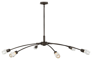 Fredrick Ramond Atera Extra Large Single Tier Chandelier, Black Oxide
