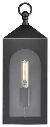 1 Light 5.75 in. Powder Coated Black Outdoor