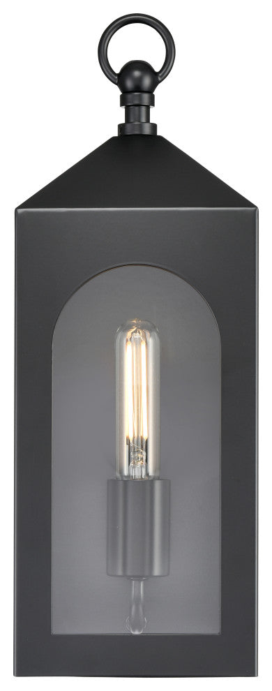 1 Light 5.75 in. Powder Coated Black Outdoor