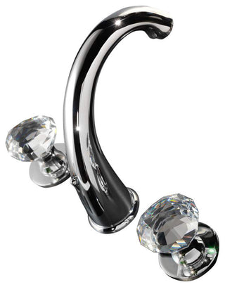Rock Luxury Crystal Faucet, Polished Chrome
