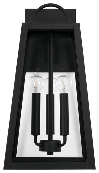 Capital Lighting Leighton 3-Light Outdoor Wall-Lantern 943732BK Black