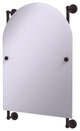 Waverly Place Arched Top Frameless Rail Mounted Mirror, Venetian Bronze