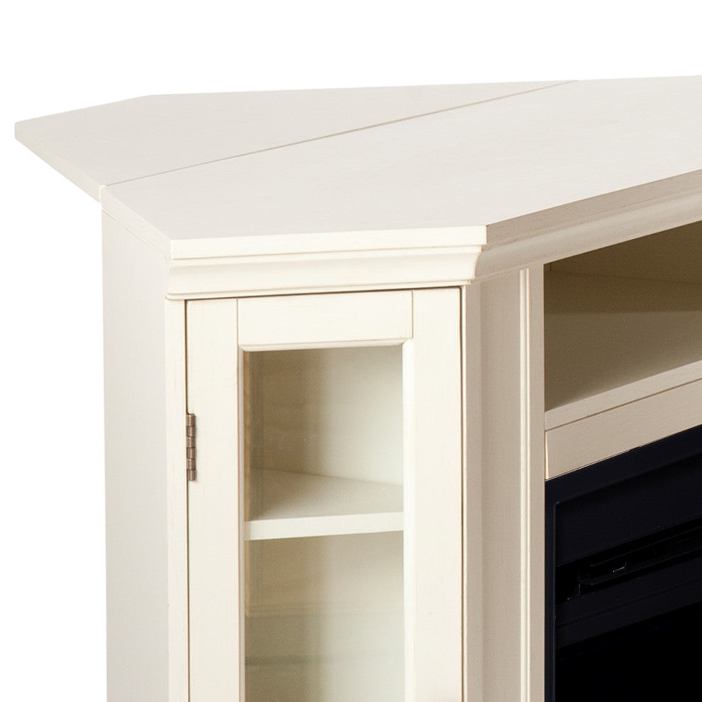 Charleston Color Changing Convertible Fireplace, Ivory