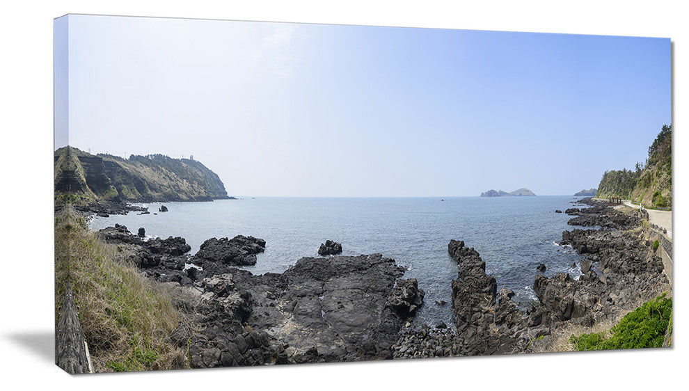 "Landscape of Olle Walking Path" Oversized Beach Wall Art, 32"x16"