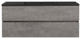 Bridgeport Wall Mounted Vanity Set With Cabinet and Integrated Basin, 48"