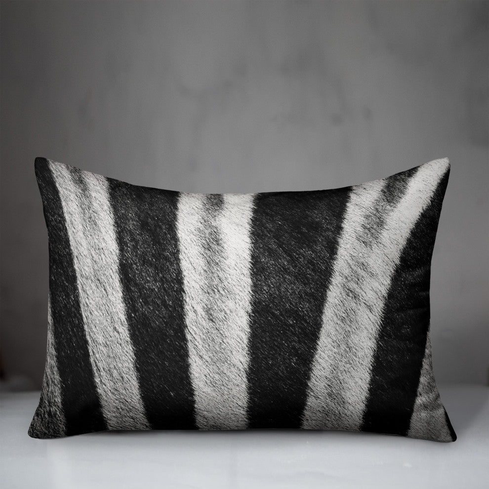 Zebra Fur Close Up Throw Pillow