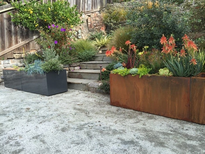 Nice Corten Steel Trough, Corten, 20"