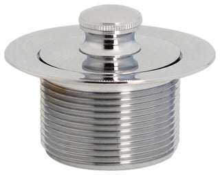 Direct Connect Overflow With Tip-Toe Trim And 2-Hole Overflow Cover, Polished Chrome