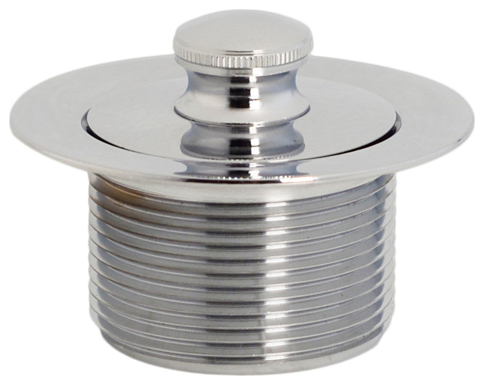 Direct Connect Overflow With Tip-Toe Trim And 2-Hole Overflow Cover, Polished Chrome